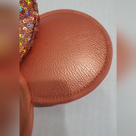 Disney PARKS PEACH‎ PUNCH sequin Minnie Mouse Ears Headband NWT - Picture 5 of 9